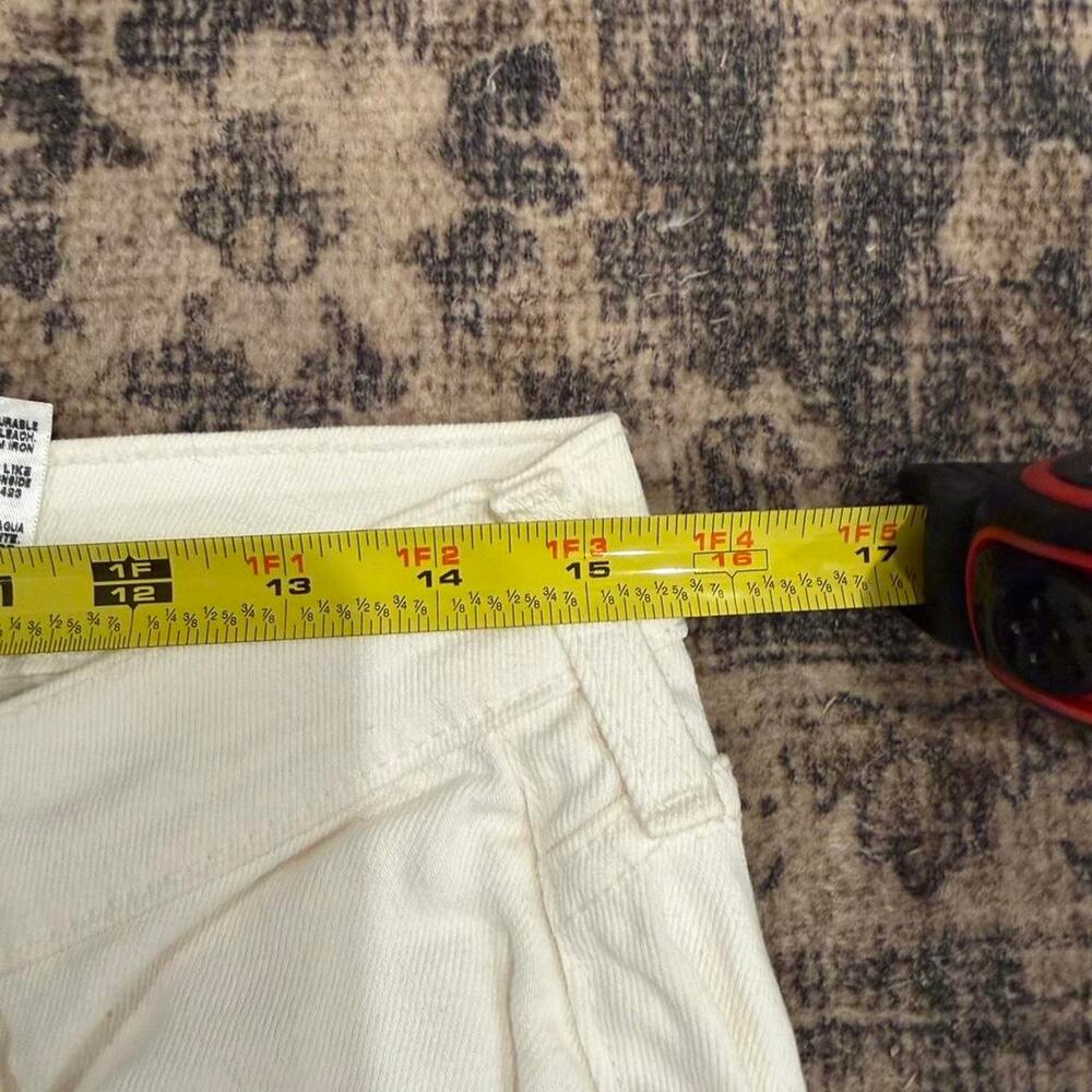 Vintage White Levis Signature Mid Rise Flare Bootcut Jeans Women Size M Misses 6 - Picture 7 of 8
